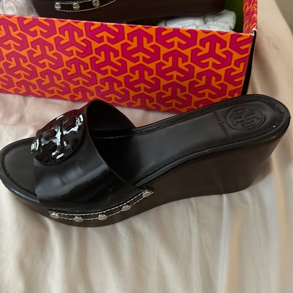 Tory Burch Black Wedges - Picture 3 of 6